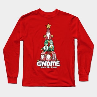 Gnome Place Like Home- Xmas Long Sleeve T-Shirt